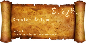 Drexler Áhim névjegykártya